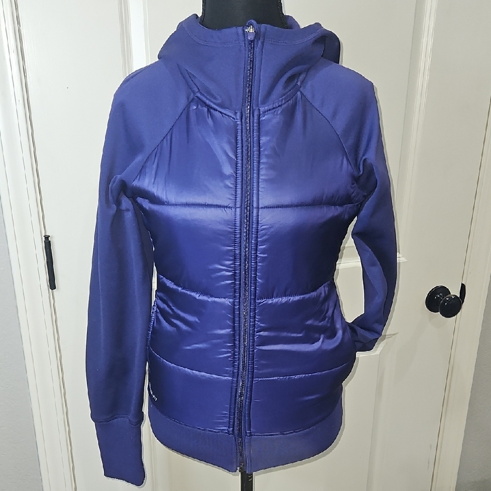Nike Women's Deep Blue Purple Puffer Therma Fit Jacket sz XS